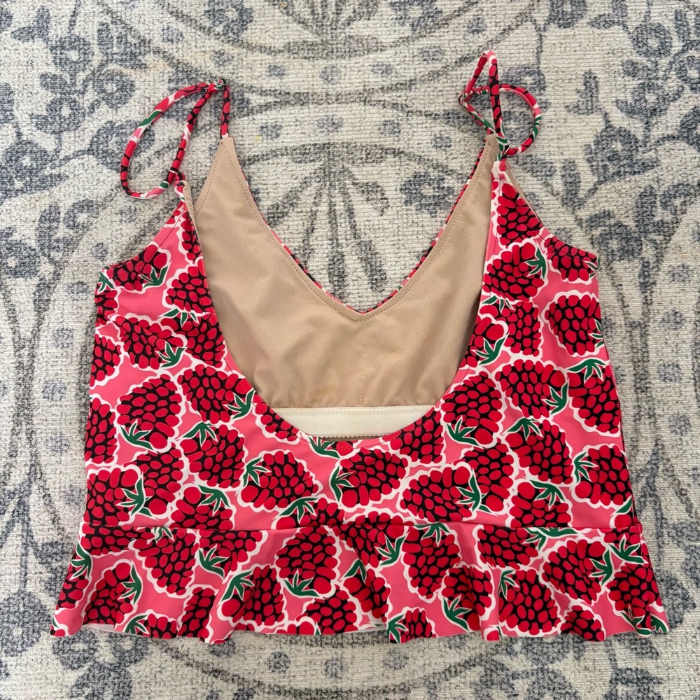 Kortni Jeane Raspberry Ruffle Top - Picture 2 of 3